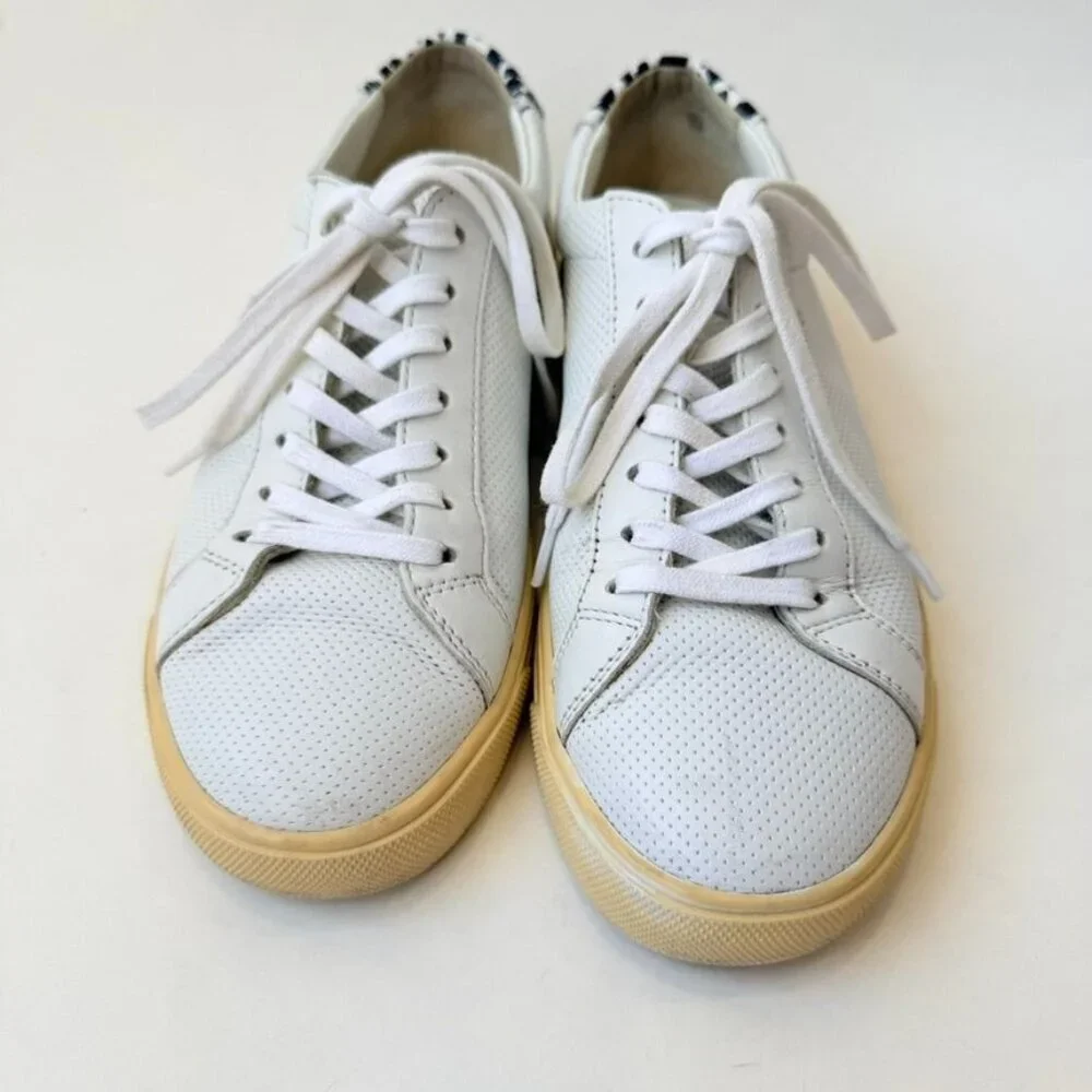 Saint Laurent Low-Top Lace-Up Sneakers White Women’s Size 37
